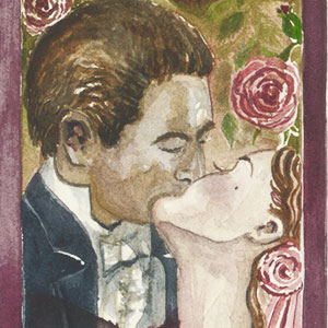 Let Him Kiss Me calligraphy detail